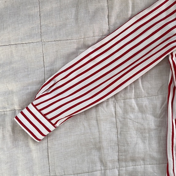 🎪 [Liz Claiborne] Striped Button-down Shirt size M - Picture 6 of 12